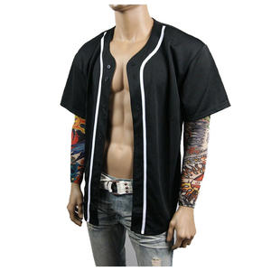 Maillot de baseball personnalisable pour homme, respirant, avec boutons, couleurs et tailles personnalisées - T-shirt de sport d'équipe - Product Image 4