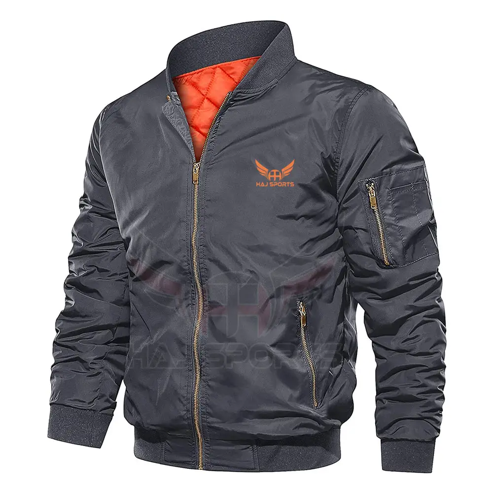 Custom Men's Clothes 2023 Fall Winter Men's Jacket Windproof Autumn Long Sleeve Casual Jacket Bomber Jacket