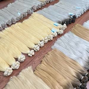 Top HOT Vietnamien Extensions de Cheveux Humains Europe Couleur Trame Cheveux Machine À Coudre Double Trame Cheveux Bundles - Product Image 1