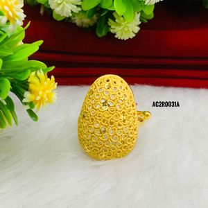 Buy Classic Gold Plated Women's Rings at Best Prices Online-Flower Shape Fashion Jewelry - Product Image 2