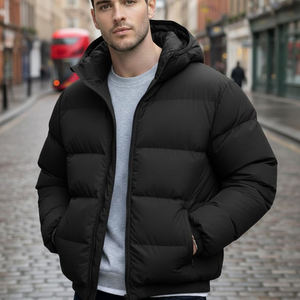 เสื้อแจ็คเก็ตพัฟเฟอร์สำหรับฤดูหนาวในภูมิอากาศหนาวเย็น แบบกลับด้านได้ กันน้ำ มีฮู้ด ผลิตจากโพลีเอสเตอร์ 100% บุด้วยวัสดุฉนวนแบบควิลท์ โครงสร้างด้านหน้าแบบส่งออก - Product Image 1