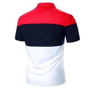 ¡Gran oferta de calidad superior para hombres para Polos 100% algodón transpirable y ajustado patrón sólido tejido de punto estilo caliente! - Product Image 2