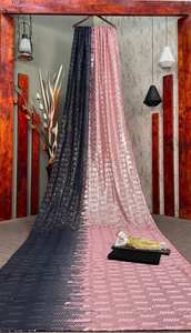 Saree de créateur à paillettes lourdes de qualité supérieure pour femmes, plus beau saree avec chemisier de travail brodé pour femmes ou filles - Product Image 2