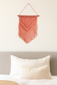 Decoración de Pared de Macramé de Algodón Duradero, Diseño Minimalista, Estilo Escandinavo y Sureño, Elegante y Lavable para el Hogar y Apartamentos - Product Image 2