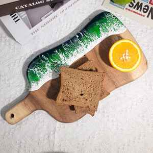 Tabla de Cortar de Madera de Resina Esencial para la Cocina, Hecha de Madera de Acacia y Mango, que Ofrece una Superficie Lisa para los Alimentos - Product Image 5