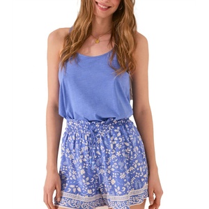 Soft Stretch Custom Womens Lightweight Polyester Cotton Tank <b>Top</b> Summer and Sleepwear Loungewear OEM Casual Outfit For Womens - Product Image 1