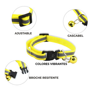 Collare LED Riflettente Moderno per Cani e Gatti, Guinzaglio in Nylon Semplice ed Elegante con Stampa Cartoon per Piccoli Animali - Product Image 5