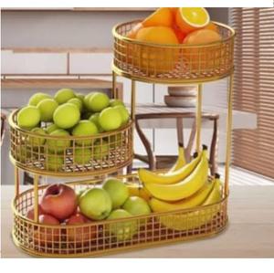 Produit le plus vendu Panier à fruits en laiton de qualité alimentaire avec finition noire Panier à fruits design incurvé à la main Cuisine et table à manger - Product Image 3
