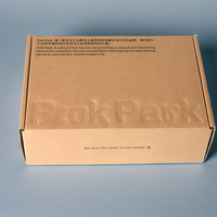 Boîte d'emballage ondulé en papier kraft de marque avec logo en relief Testeur de compression en papier kraft ondulé de 2mm