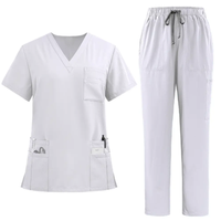 Maßgeschneiderte Kasacks Krankenhausuniformen Medizinische Kasacks Krankenschwester Kurzarm-Oberteil Kasack-Set Stretch Slim Fit