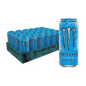 Disfrute del sabor suave y vibrante de Monster Energy Drink Ultra Blue para un impulso vigorizante - Product Image 3
