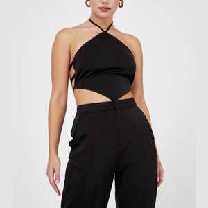 2024 Mùa Hè Dệt Satin Áo Cho Phụ Nữ Thoáng Khí Nhanh Chóng Khô Tie Đóng Cửa Dây Đeo Dài Thiết Kế Strapless Made Tại Việt Nam - Product Image 3