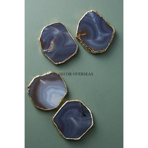 Sous-verres en métal de qualité supérieure, finition argentée, brillant, poli, forme ronde, texture martelée, décoration de centre de table - Product Image 4