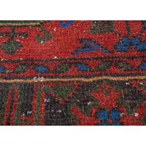 Tapis en laine noués à la main de grande taille, style vintage, motif médaillon rouge et orange, pour salon ou couloir - Pae-2530 - Product Image 3