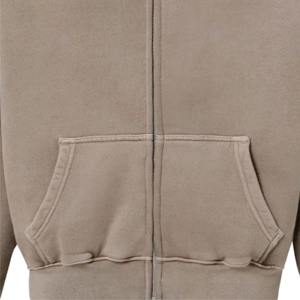 Sweat à capuche à fermeture éclair surdimensionné pour hommes Streetwear d'hiver de haute qualité avec techniques brodées toutes tailles disponibles - Product Image 3