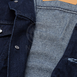 2026 Solid Color Casual Men's Winter Jeans Jacket 100% Cotton Front Logo Windproof Breathable Comfortable - Product Image 6
