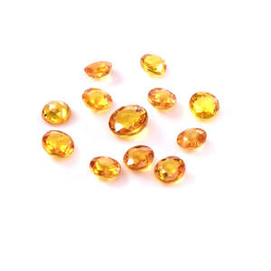 Saphir Jaune Naturel Non Traité, Pierre Libre Calibrée, Tailles Rondes 3mm et 4mm, Tailles Asscher/Brillant/Ovale - Product Image 4
