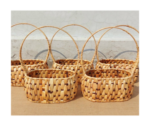 เวียดนามผู้ผลิตที่เชื่อถือได้ให้ถุงผักตบชวาทำด้วยมือที่สวยงามสำหรับการส่งออกในตลาด - Product Image 3