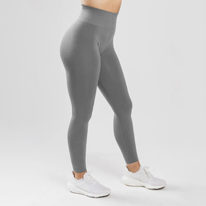 Leggings de sport taille haute pour femmes personnalisé respirant doux butin tricoté en nylon sans couture coton Nylon Style décontracté approvisionnement en gros - Product Image 6