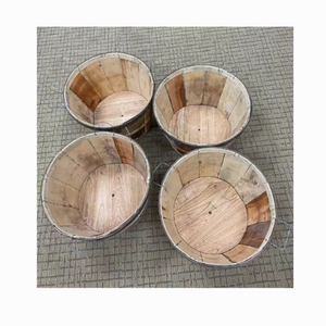 ตะกร้าไม้ล็อบสเตอร์พร้อมฝาปิดทำจากไม้ปูไม้บุชเชล - Product Image 1