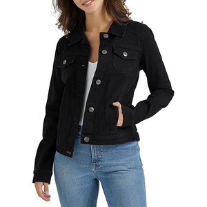 Fournisseur de veste en jean pour femmes de haute qualité | Veste en jean en gros personnalisée OEM | Usine de manteau en jean de mode vintage élégant - Product Image 1