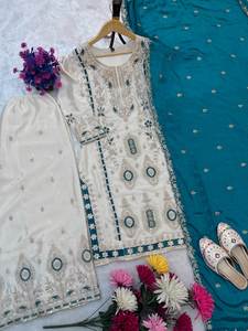 ชุดส่าหรีแบบอินเดีย-ปากีสถาน สไตล์บอลลีวูด ลำลอง หรูหรา เซ็กซี่ สีเหลือง พร้อมผ้าคลุมไหล่ ขายส่ง - Product Image 5