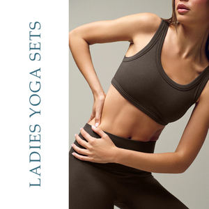 Ensembles de yoga taille haute personnalisés en gros pour femmes, matière écologique, ajustement confortable, respirant, extensible dans les quatre sens, 2 pièces pour l'entraînement - Product Image 6