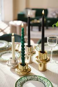 Bougeoir en métal de luxe de style européen pour le dîner aux chandelles accessoires romantiques et décoration de table de cuisine - Product Image 5