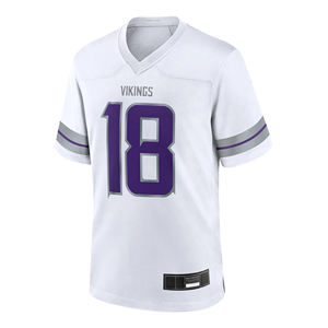 Maillots de football américain unisexes de haute qualité en gros, de taille plus, respirants, imprimés avec des couleurs personnalisées, directement de l'usine - Product Image 4