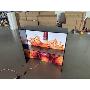 ขาตั้งแสดงบนโต๊ะแบบพกพามีไฟ LED และฟังก์ชันการจัดเก็บ - Product Image 2