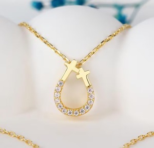 Collar cruzado de plata 925 de alta calidad para mujer, regalo de joyería personalizado minimalista religioso Chapado en plata para el día de Navidad - Product Image 6