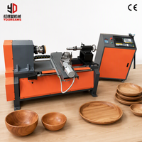 Tour à bois automatique, nouveau modèle avec moteur intégré pour un traitement efficace des disques et des bols en bois