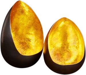 Portavelas de lujo de Metal personalizado al por mayor o vela con luz en T decoración del hogar votiva con recubrimiento de polvo negro y acabado dorado - Product Image 3