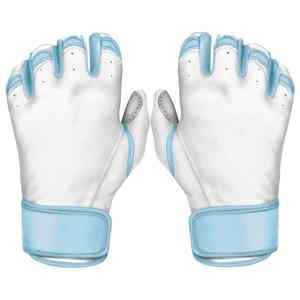 Guantes de bateo de béisbol antideslizantes de cuero genuino de calidad profesional, guantes de bateo de béisbol ligeros Unisex para adultos jóvenes - Product Image 3