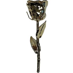 Romantic Gift Gold Rose With Stand Forever Real Rose Flowers 24k Plated Gold Dipped Rose Flower For <b>Valentines</b> Day Mothers Day - Product Image 1