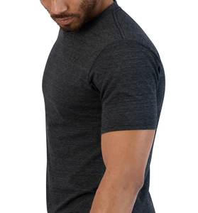 T-shirts 100% coton pour hommes Style formel Tissu tricoté Design uni - Product Image 4