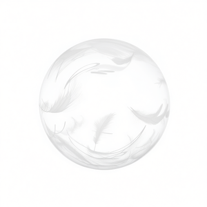 Globos de Fiesta con Plumas y Burbujas de 45cm, Bolsa de 12 Unidades - Product Image 2