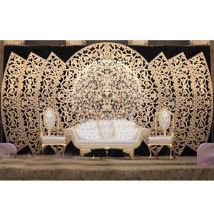 Decoración de Escenario para Bodas Occidentales, Marcos/Paneles de FRP, Escenario para Recepción de Bodas Inglesas, Paneles de Fibra, Fondo de Escenario para Bodas con Tema Blanco, Reino Unido - Product Image 4