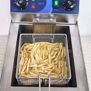 <span class=keywords><strong>Friteuse</strong></span> électrique commerciale 6L à prix d'usine - Acier inoxydable <span class=keywords><strong>avec</strong></span> panier <span class=keywords><strong>amovible</strong></span> pour restaurant - Product Image 3