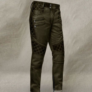 Pantalon en cuir taille haute pour hommes Mode hivernale élégante de haute qualité avec fonction anti-rides Tissu de meilleure qualité Nouveau prix - Product Image 1