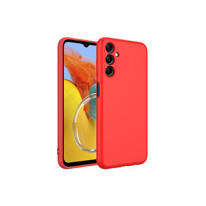 Coque en silicone liquide Netzy Safa Mara pour Samsung Galaxy M14, protection antichoc, coque arrière rouge, compatible Motorola G22 10C - Product Image 1