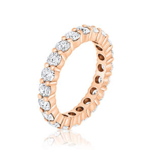 Anillo fino de oro macizo de lujo para mujer, nuevo diseño elegante con diamantes de corte brillante real para bodas o fiestas - Product Image 1