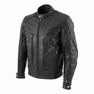 Chaqueta de Motociclismo Personalizada con Cuello Alto y Logotipo Frontal, Cuero Vacuno, Secado Rápido y Transpirable - Product Image 3