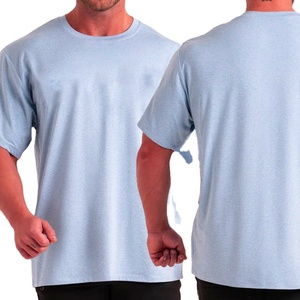 Camiseta Deportiva Personalizada de Color Liso, Corte Regular, 100% Algodón Ecológico, Transpirable, para Entrenamiento, Fitness, Atlética, Larga y Corta - Product Image 1