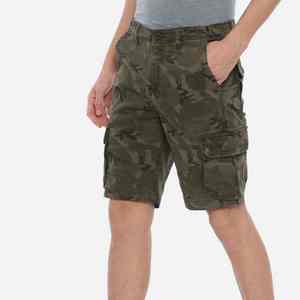 Shorts cargo en nylon personnalisés avec logo pour hommes, streetwear surdimensionné, utilitaire, multi-poches, décontracté d'été - Product Image 5