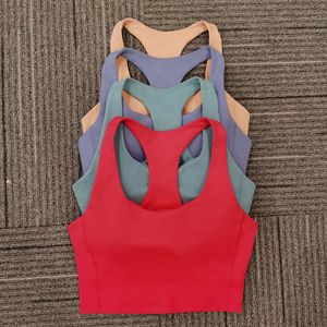 Logotipo personalizado Tops deportivos de las mujeres Sujetador deportivo personalizado Mujeres Sujetador de entrenamiento de tela suave transpirable de alto impacto Mujeres Gimnasio Sujetador deportivo - Product Image 1