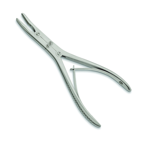 Acero inoxidable Beyer Stille hueso Rongeur Dall acabado doble acabado Beyer hueso Rongeur curvado 180 mm pinzas de corte - Product Image 1