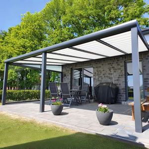 Toiture de terrasse en profilé d'aluminium, auvent en polycarbonate, terrasse extérieure, terras berdachung, <span class=keywords><strong>alu</strong></span> overkapping - Product Image 1