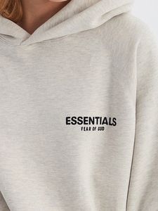 Unisex Essential Pullover Hoodie Custom 100% Cotton French Terry High Quality Winter <b>Fleece</b> with Front Logo Loose Fit for <b>Men</b> - Product Image 2