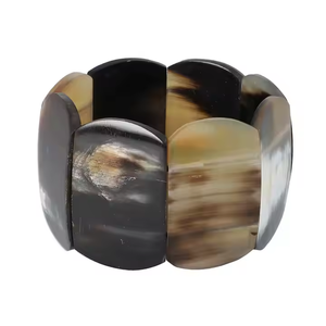 Bracelet jonc en corne de vache et pour femme Bracelet Fashion Horn par crescent crafts - Product Image 1